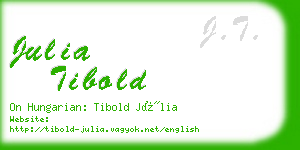 julia tibold business card